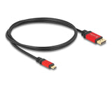 Delock 80092 Cable Usb Type-C A Displayport (Modo Dp Alt) 8k 30 Hz Con Función Hdr 1 M Rojo
