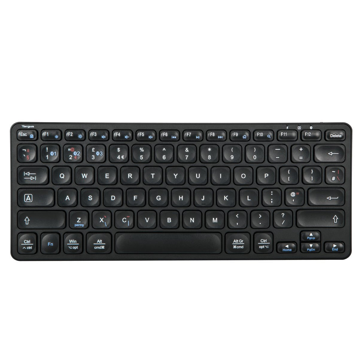 Targus Teclado Compacto Multidispositivo Antimicrobiano Inalámbrico Bluetooth 5.1 Qwerty Reino Unido Negro B2b
