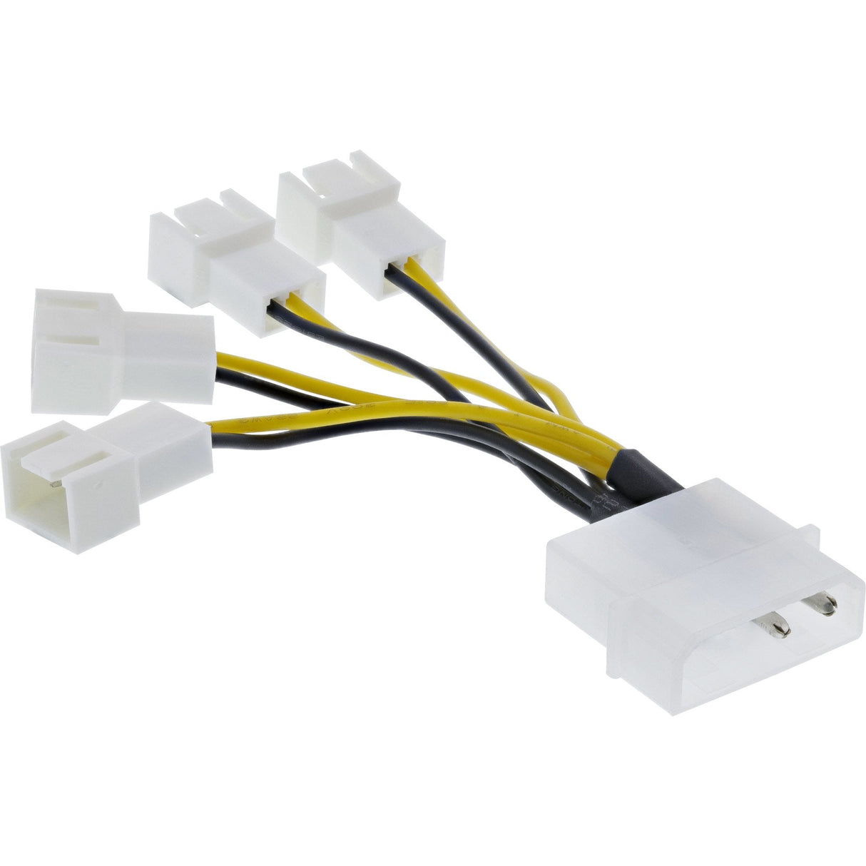 Adaptador De Corriente Inline Molex A Conector De Ventilador 4x