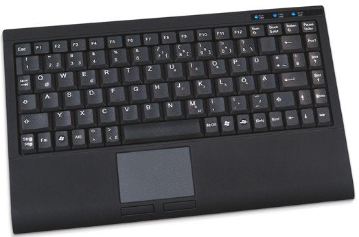 Keysonic Ack-540 U+, Teclado Negro, Aleman, Con Panel Táctil Inteligente 28002