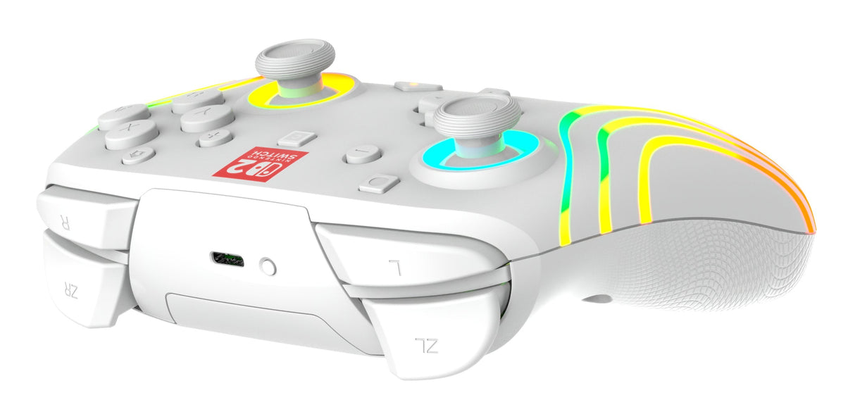Turtle Beach Afterglow Blanco Mando De Juego Rgb Inalámbrico Para Nintendo Switch 2