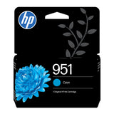 EAN 0199764139849 - HP 951 Cyan Original Ink Cartridge cartucho de tinta 1 pieza(s) Rendimiento estándar imagen 1