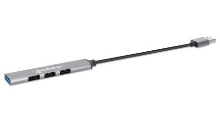 EAN 766623168427 - Manhattan 168427 hub de interfaz USB 3.2 Gen 1 (3.1 Gen 1) Type-A 5000 Mbit/s Gris imagen 3