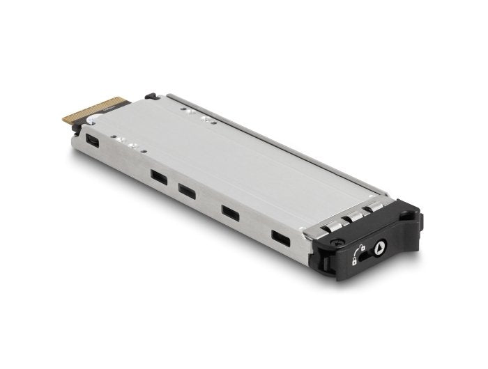 Delock 47126 Estante Móvil De Bahía Delgada Para 4 X Ssd M.2 Nvme Con Conector Slim Sas Sff-8654 Delgado