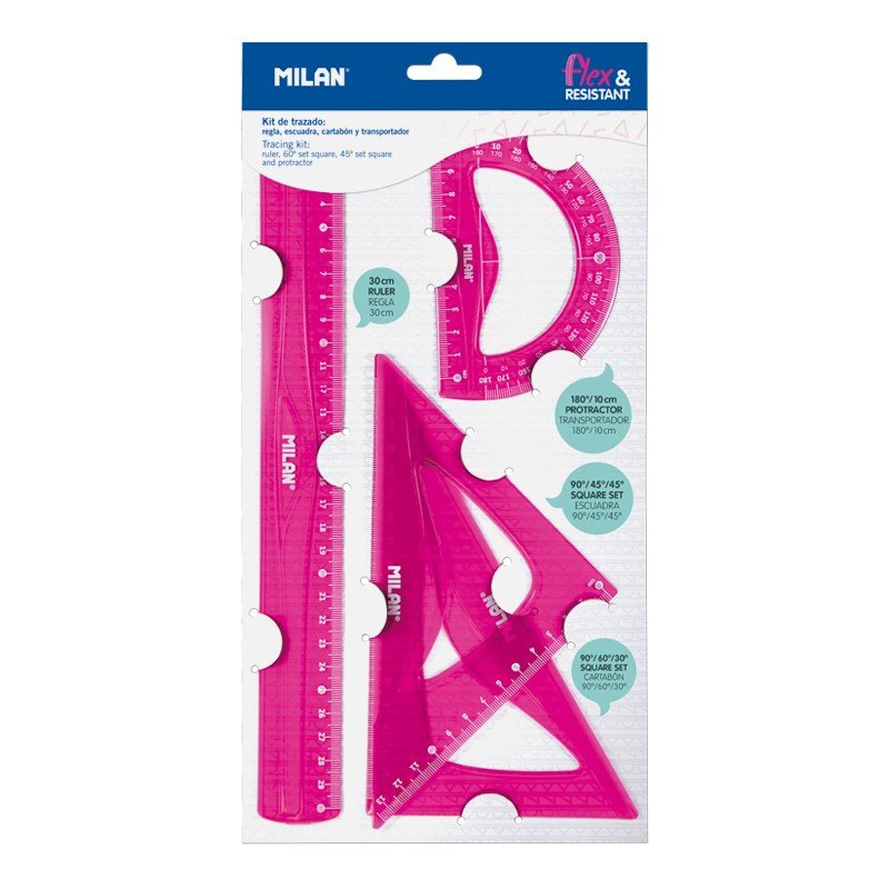 EAN 8411574072652 - Milan Flex & Resistant Acid juego de reglas 4 pieza(s) imagen 1