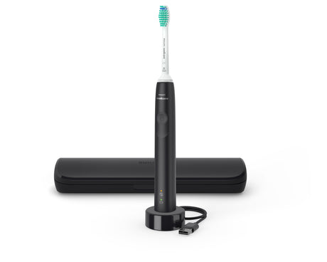 EAN 8710103985679 - Philips 3100 series HX3673/14 cepillo eléctrico para dientes Adulto Cepillo dental sónico Negro imagen 1