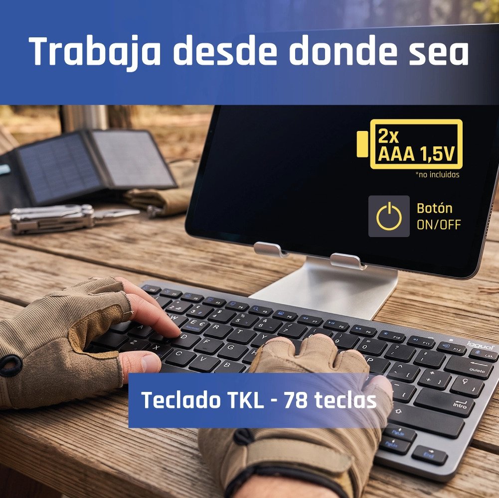 EAN 8435364316917 - iggual IGG316917 teclado QWERTY Negro, Gris imagen 3