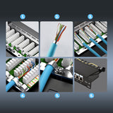 Extralink Cat6a Stp Patch Panel 24 Port - Cable - Cat 6a