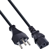 Cable De Alimentación Inline Suiza, Negro, 5 M