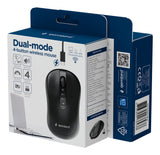 Gembird Dual-Mode 4-Button Wireless Mouse 1600dpi Black