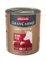 Gusto De Proteína Única Animonda Grancarno: Carne - Lata 800g