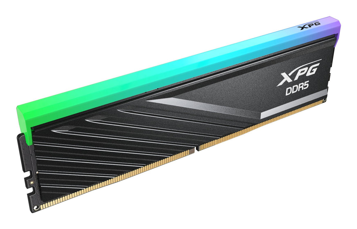 Memoria  Adata 32 Gb Ddr5 6000 Ax5u6000c3032g-Slabrbk, Lancer Blade Rgb, Intel Xmp, Amd Expo Ax5u6000c3032g-Slabrbk Negro
