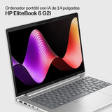 Hp Elitebook 6 G2i Notebook Ai Ai Pc Diseño De Bisagra En 177 Grados Intel Core 5 320 / Hasta 4.6 Ghz Win 11 Pro Intel Graphics 16 Gb Ram 512 Gb Ssd Nvme 14" Ips 1920 X 1200 Gigabit Ethernet Wi-Fi 7 Bluetooth 6.0 Nfc Aluminio Pik