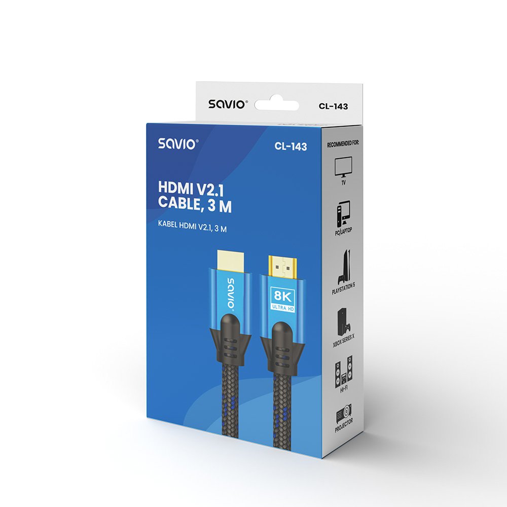 Hdmi Cable Cl-143 V.2.1 Savio