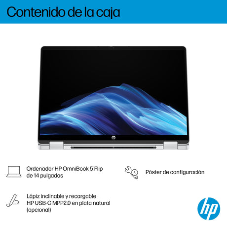 EAN 0199896062503 - HP OmniBook 5 Flip 2-in-1 Laptop 14-fp0057ns Intel Core 7 150U 35,6 cm (14") Pantalla táctil 2K 16 GB LPD imagen 5