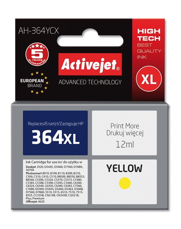 EAN 5901452157036 - Activejet AH-364YCX cartucho de tinta 1 pieza(s) Compatible Alto rendimiento (XL) imagen 2