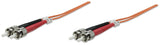 EAN 766623470063 - Intellinet 2.0m ST M/M Cable de fibra óptica e InfiniBand 2 m Naranja imagen 1