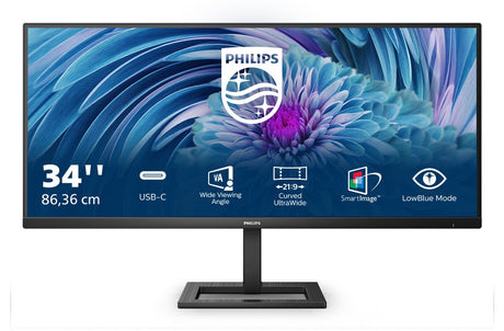 EAN 8712581796136 - Philips E Line 346E2LAE/00 LED display 86,4 cm (34") 3440 x 1440 Pixeles Wide Quad HD LCD Negro imagen 1