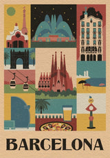 Puzzle Barcelona Style In The City 1000pzs