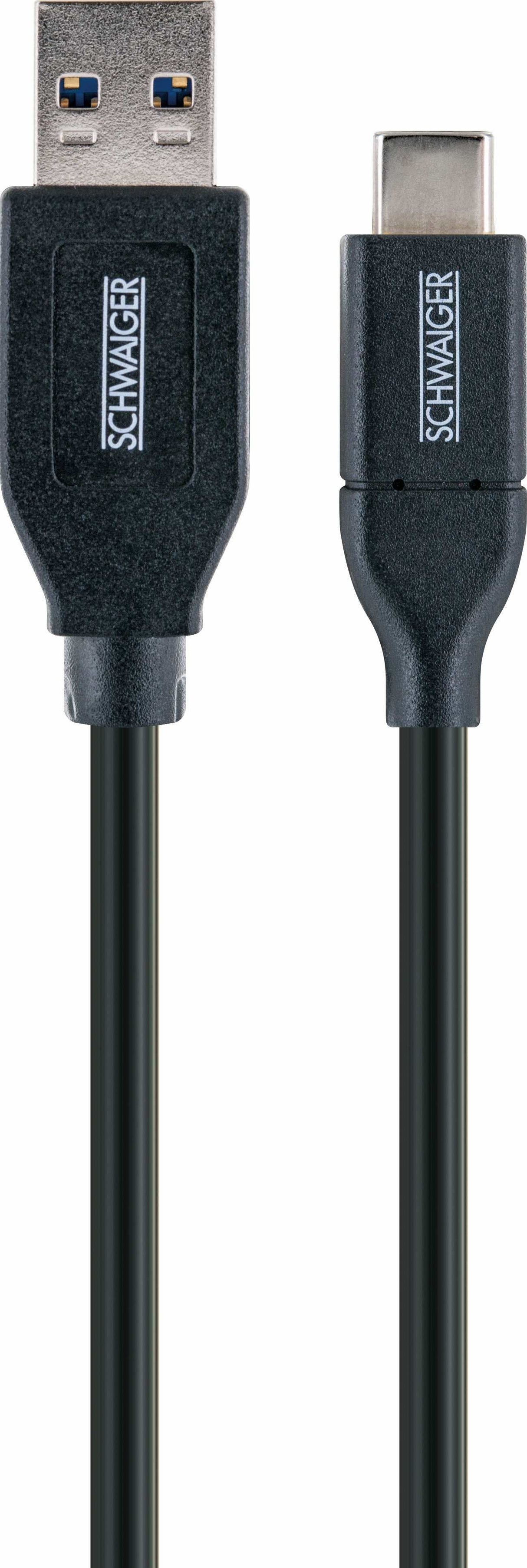 Schwaiger Cable Usb 3.0 A -> Conector Usb 3.1 C, 0.50m Negro