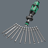 Wera 05059293001 Destornillador Múltiple Destornillador Estándar, Conjuntos De Bits Negro/Verde, De Plástico, Negro / Azul, Negro