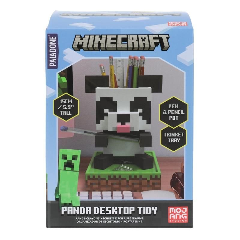 Figura Panda Minecraft - Organizador Escritorio