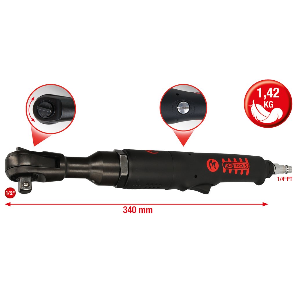 Ks Tools Druckluft-Umschaltratsche 6.3 Bar