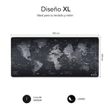 Subblim World Xl Alfombrilla Gaming Negra