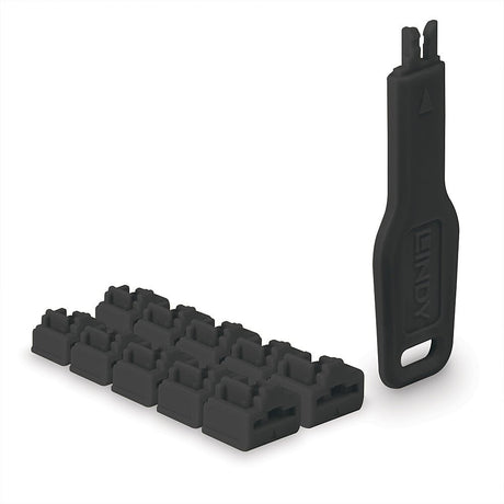 EAN 4002888478915 - Lindy 47891 bloqueador de puerto Bloqueador de puerto + clave RJ-45 Negro Acrilonitrilo butadieno estiren imagen 1