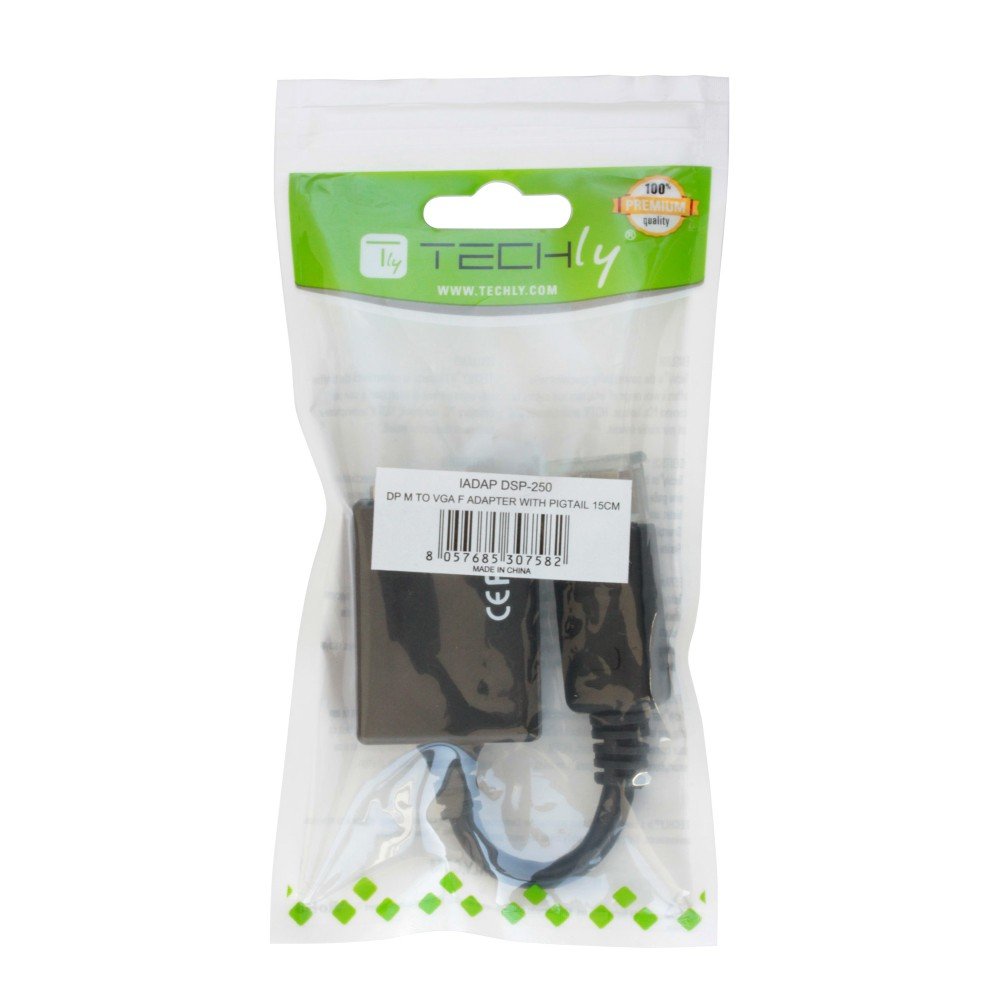 Techly Adaptador - Displayport Mecker A Vga Hchse