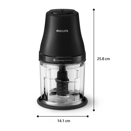 EAN 8720389066535 - Philips HR1501/00 picadora eléctrica de alimentos 1 L 450 W Negro imagen 4