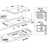 EAN 8003437604867 - Whirlpool WS Q4860 NE Negro Integrado 60 cm Con placa de inducción 4 zona(s) imagen 2