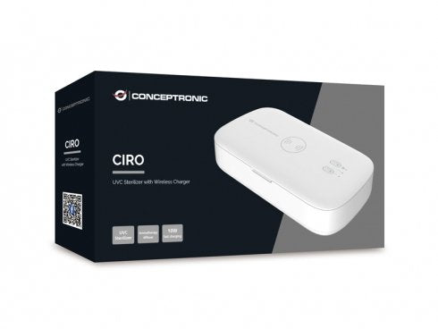 Caja Uv Esterilizadora Cargador Wireless 10w Conceptronic Ciro