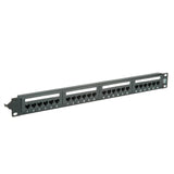 Kat.6a Class Ea 48,26cm 19pulgadas-Patchpanel 24 P Sin Apantallar Negro
