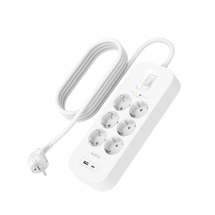 EAN 0745883855582 - Belkin Connect Blanco 6 salidas AC 2 m imagen 3