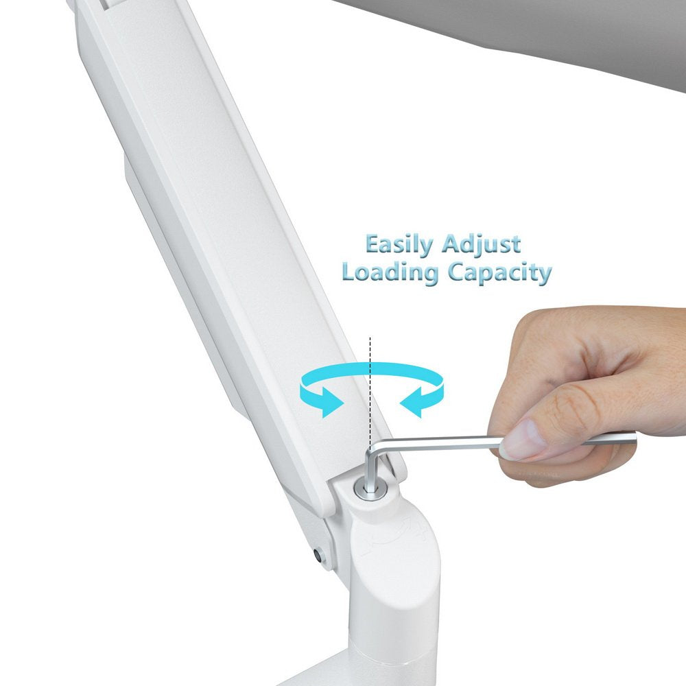 EAN 8716309135436 - Gembird MA-DA1-04-W soporte para monitor 81,3 cm (32") Escritorio Blanco imagen 18