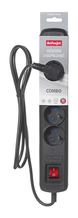 EAN 5901443113355 - Activejet ACP-5GN 1,5M CZ base múltiple 5 salidas AC Interior Negro imagen 4