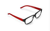 Hama Gafas De Lectura De +2.5 Dioptrias - Montura De Plastico Reciclado - Unisex - Negro Y Rojo