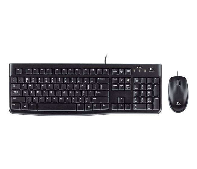 Teclado Alemán Logitech Desktop Mk120 Ratón Incluido Usb Qwertz Negro