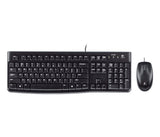 Teclado Alemán Logitech Desktop Mk120 Ratón Incluido Usb Qwertz Negro