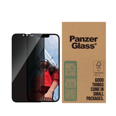 EAN 5715685021909 - PanzerGlass ® 2-Way Privacy Screen Protector iPhone 17e | 16e | 14 | 13 | 13 Pro | Ultra-Wide Fit Protect imagen 2