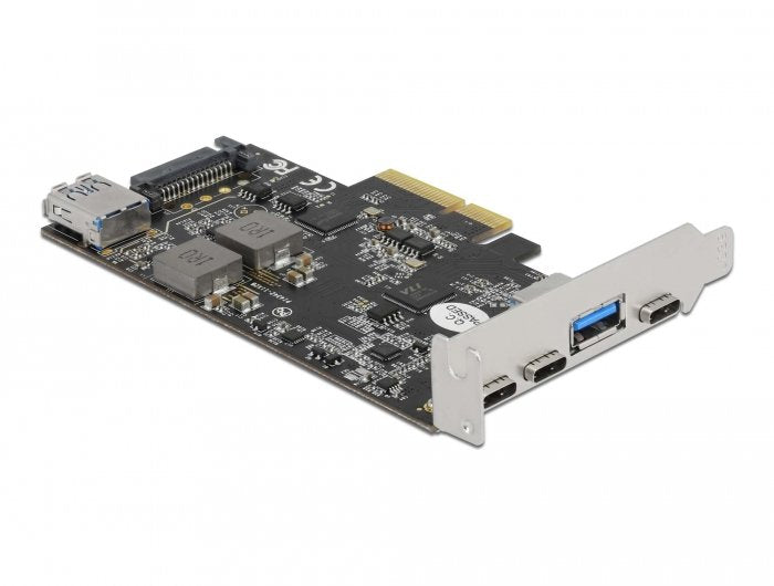 Delock 90060 Tarjeta Y Adaptador De Interfaz Interno Usb 3.2 Gen 2 (3.1 Gen 2), Controlador Usb Pcie, Usb 3.2 Gen 2 (3.1 Gen 2), Perfil Bajo, Pci 3.0, Sata De 15 Pines, 10 Gbit/S