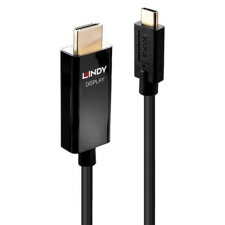 EAN 4002888432931 - Lindy 43293 adaptador de cable de vídeo 3 m USB Tipo C HDMI tipo A (Estándar) Negro imagen 1