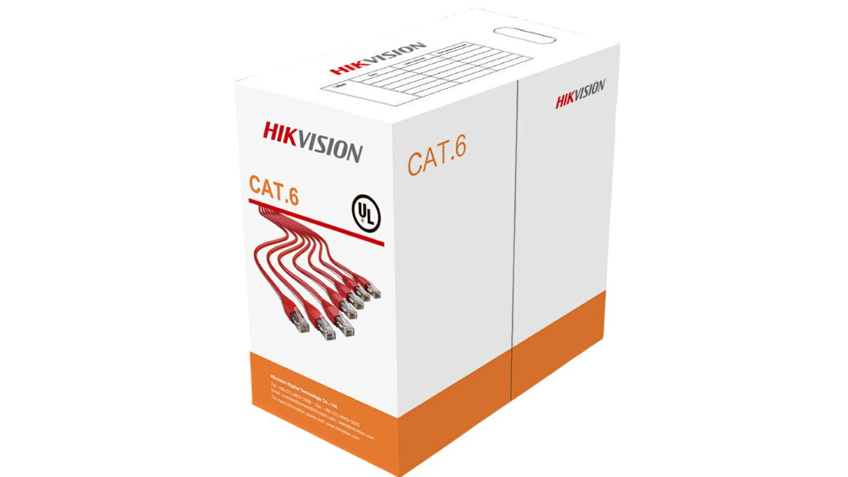 Bobina De Cable Utp Cat6e Hikvision.   Certificado . Conductor Cobre Alta Calidad