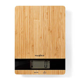 Nedis Bascula De Cocina  Digital  Madera / Plastico  Marron