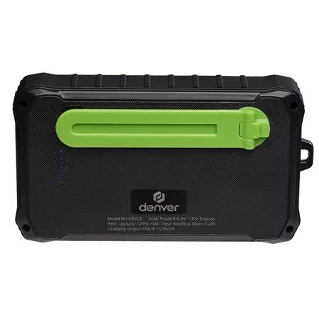 Denver Powerbank Solar Pso-10012 10000mah +  Hand Crank Dynamo