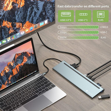 EAN 8059018365368 - Techly IUSB31C-DOCK12DPHD base para portátil y replicador de puertos Alámbrico USB 3.2 Gen 1 (3.1 Gen 1)  imagen 5