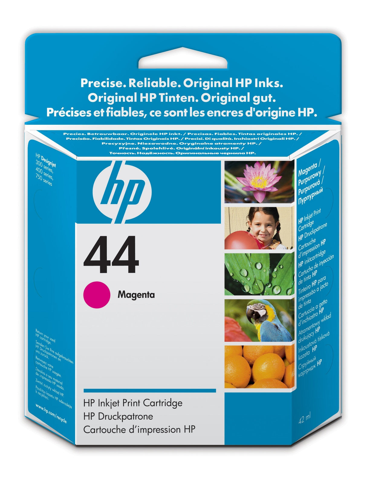 Cartucho Tinta Hp 44 51644m Magenta Designjet 350 450 455 75