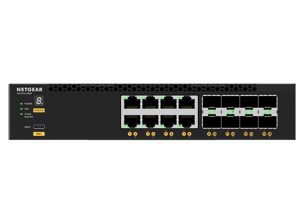 EAN 606449161472 - NETGEAR M4350-8X8F Gestionado L3 10G Ethernet (100/1000/10000) 1U Negro imagen 4