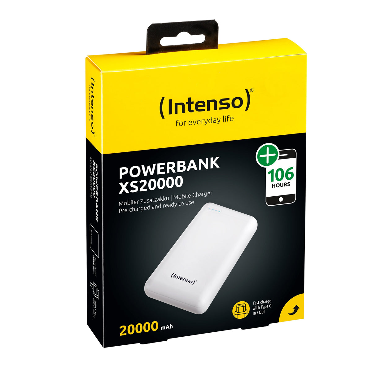 Intenso Powerbank Xs20000 Weiss 20000 Mah Inkl. Usb-A To Type-C